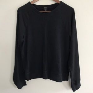 J. Crew Chiffon Sleeve Sweatshirt M